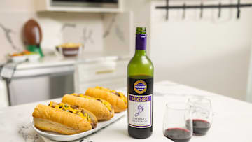 Barefoot Wine and Philly Cheesesteak