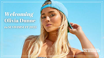 Olivia Dunne was photographed in Bermuda by Ben Watts. Swimsuit by Andi Bagus. Hat by 47 Brand.