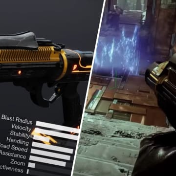 The Destiny 2 character is utilizing the Lost Signal grenade launcher, ensuring the traits flow together optimizing damage.