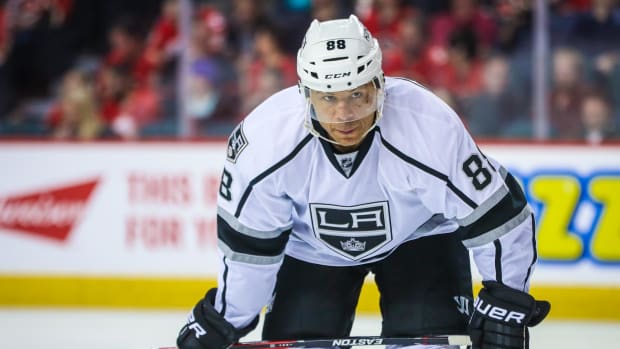 Los Angeles Kings forward Jarome Iginla during a game against the Calgary Flames