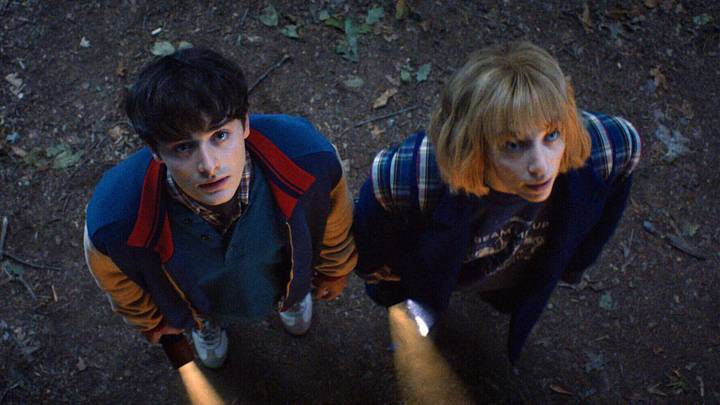 Noah Schnapp and Maya Hawke in Stranger Things season 5. Courtesy of Netflix © 2025 