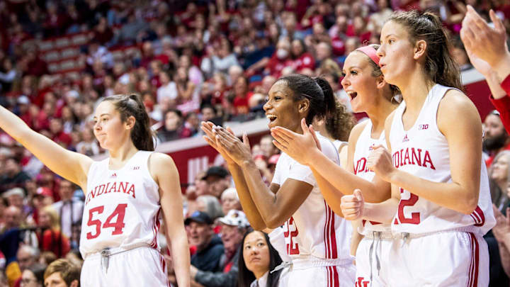 Chloe Moore-McNeil, Sydney Parrish, and Yarden Garzon, Indiana Women's Basketball Chloe Moore-McNeil, Sydney Parrish, and Yarden Garzon, Indiana Women's Basketball