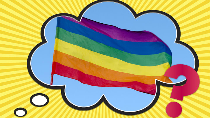 Every color in the Pride Flag stands for something—and here's what it all means. 
