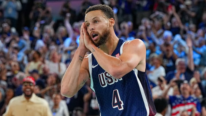 Steph Curry flashed his signature "night night" celebration after hitting five threes in the fourth quarter to capture the gold medal for the United States on Saturday.