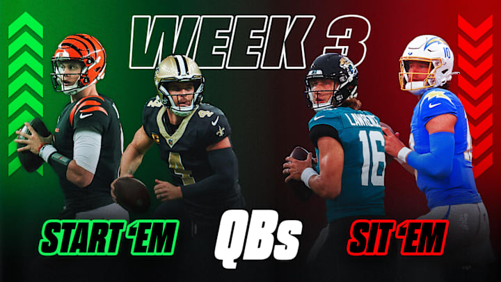 Start Em, Sit Em Quarterbacks: Week 3