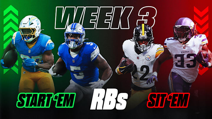 Start Em, Sit Em Running Backs: Week 3