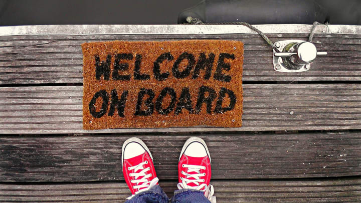 Stock image of Welcome doormat