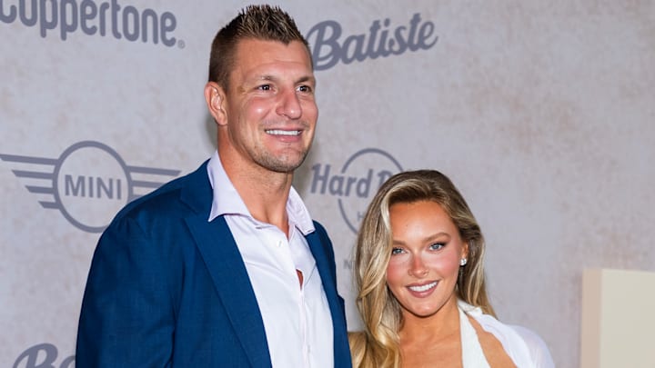 Rob Gronkowski and Camille Kostek Rob Gronkowski and Camille Kostek