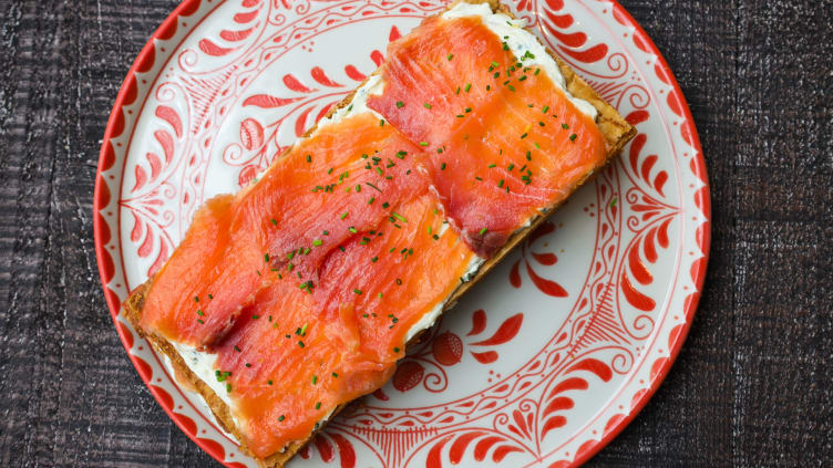 This smoked salmon mille-feuille recipe works just as well at a dinner party as it does at brunch.