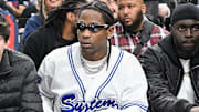 Celebrities At The Los Angeles Lakers Game