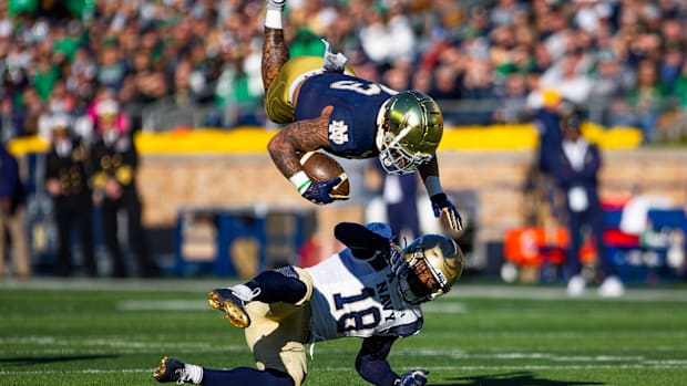 Notre Dame running back Kyren Williams during the 2021 game vs. Nav