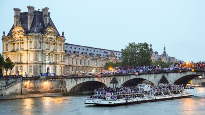 The Seine River was the focus of the opening ceremony in Paris. 