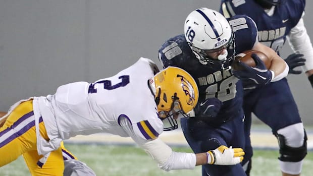 Avon defensive back Aiden Atkins