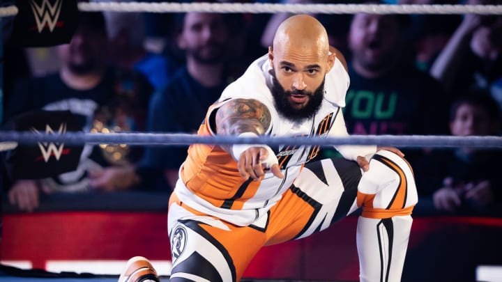 WORCESTER - WWE star Ricochet makes his entrance during \"WWE Friday Night SmackDown\" at the DCU Center, Friday, Oct. 7, 2022.

Wwesmackdown Tg 14