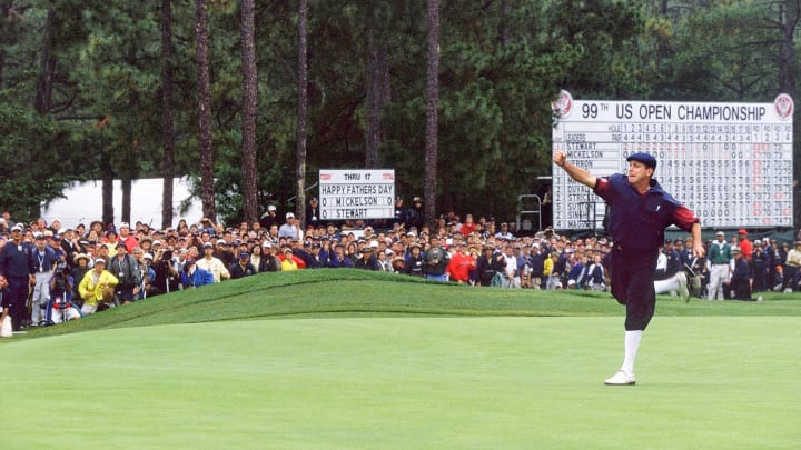 Payne Stewart's forever moment at the 18th green at Pinehurst No. 2 in the final round of the 1999 U.S. Open. Payne Stewart's forever moment at the 18th green at Pinehurst No. 2 in the final round of the 1999 U.S. Open.