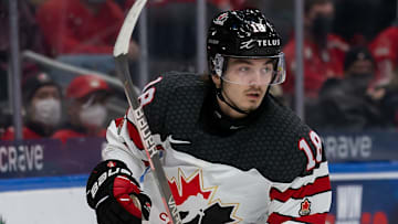 Czechia v Canada: Preliminary Round Group A - 2022 IIHF World Junior Championship - Xavier Bourgault