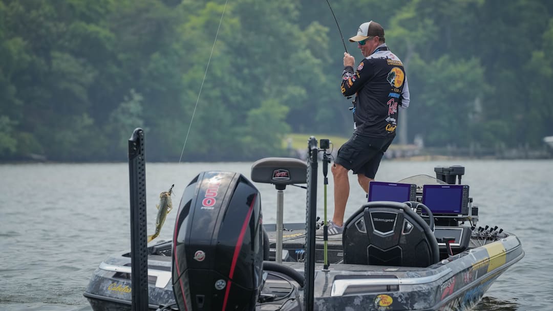 Morning shad-spawn bites on Tennessee River reservoirs can be epic, says Major League Fishing Pro David Walker (pictured). But to catch bass all day, he cautions, you’ll need a secondary pattern in the afternoon.