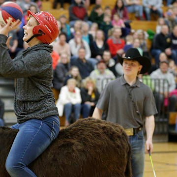 Waupun FFA hosted a night of Donkey Basketball Tuesday, March 19, 2019 in the Waupun High School gym to raise money for Access for Recess. A group wanting to bring all abilities playground equipment to the community. The event, which pegged FFA members against Waupun High School staff,  raised $3000 for the cause. 