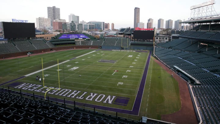 Northwestern football game at Wrigley Field