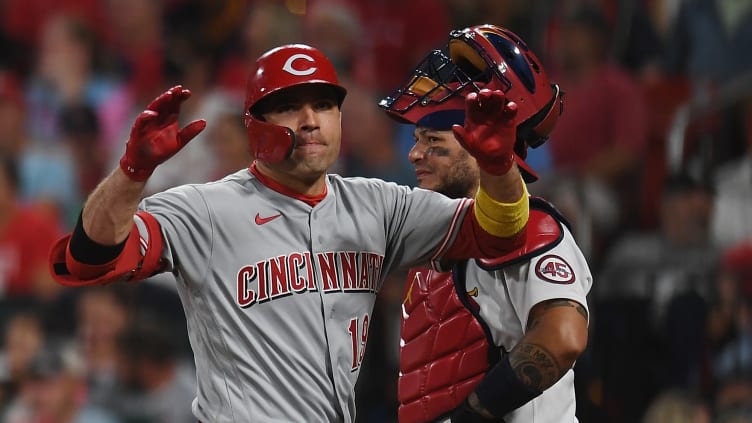 Joey Votto of Cincinnati Reds vs. St. Louis Cardinals