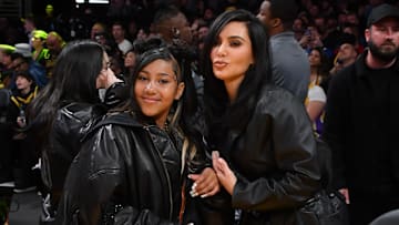 Celebrities At The Los Angeles Lakers Game