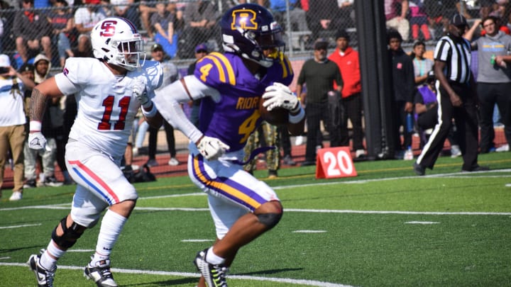 Chris Lawson (4) had 68 catches for 969 yards and 11 touchdowns for Archbishop Riordan last season Chris Lawson (4) had 68 catches for 969 yards and 11 touchdowns for Archbishop Riordan last season
