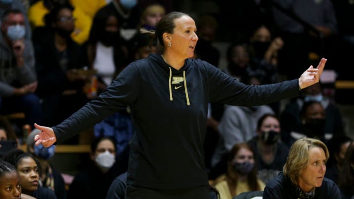 Purdue head coach Katie Gearlds