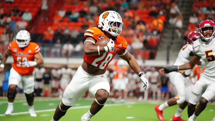 Idaho State running back Dason Brooks (28) Idaho State running back Dason Brooks (28)