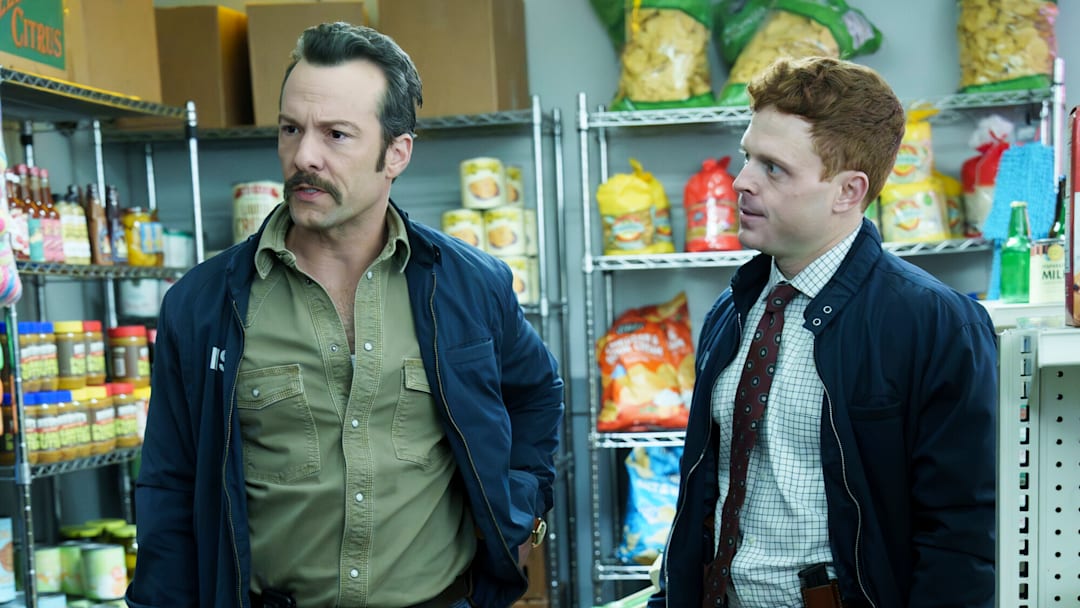 "The Beautiful Ballad of Gary Callahan" - Coverage of the CBS Original Series NCIS: ORIGINS, airing Tuesday, April 7 (9:00-10:00 PM, ET/PT) on the CBS Television Network. Pictured L to R: Kyle Schmid as Mike Franks and Caleb Foote as Bernard “Randy” Randolf. 