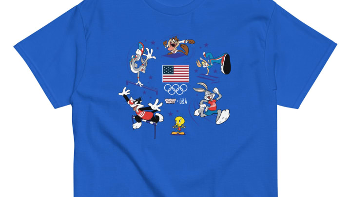 Celebrate Team USA with New Looney Tunes Merch, Plus Athletes Show Looney Tunes Spirit. Image Credit to Warner Brothers. 