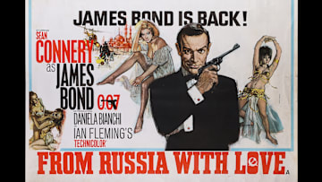 The UK Quad Advance poster of Terence Young‘s Bond film “From Russia with Love.”