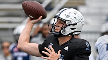 Nevada quarterback Chubba Purdy passes the ball during the Nevada Silver and Blue Spring Game at Mackay Stadium on Saturday April 13, 2024.