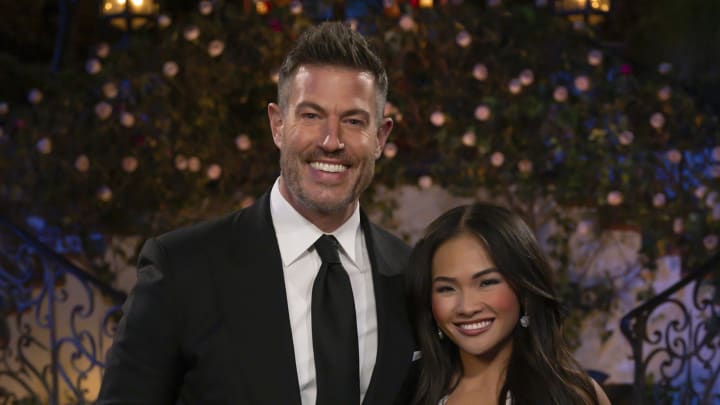 THE BACHELORETTE - "2101" Jenn Tran's jet-setting journey to find love begins as 25 men arrive ready to make a lasting impression. Setting the stage for a history-making season, night one will unfold at a new mansion before Jenn and her men head to exotic locales. MONDAY, JULY 8 (8:00-10:01 p.m. EDT) on ABC. (Disney/John Fleenor) 
JESSE PALMER, JENN TRAN