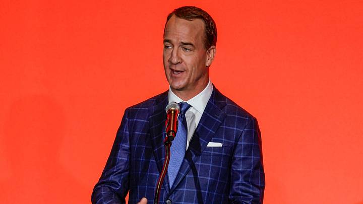 Peyton Manning emcee’s the150th anniversary milestone celebration of Eli Lilly and Company at the Lilly Event Center at Lilly Corporate Center on Tuesday, May 12, 2026, in Indianapolis. during the150th anniversary milestone celebration of Eli Lilly and Company at the Lilly Event Center at Lilly Corporate Center on Tuesday, May 12, 2026, in Indianapolis.