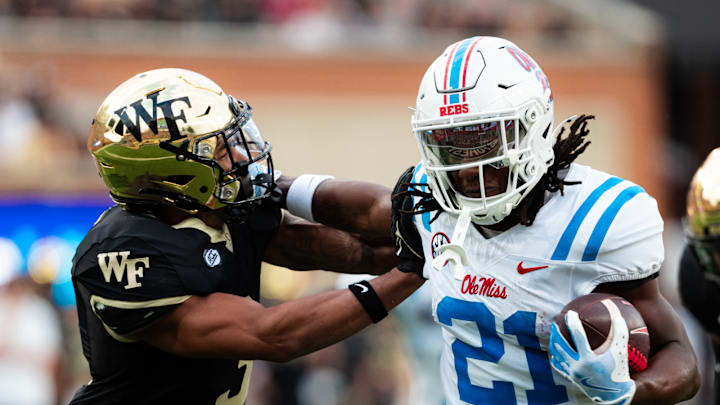 Henry Parrish Jr. rushes for a touchdown against Wake Forest.