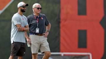 Cleveland Browns GM Andrew Berry and owner Jimmy Haslam