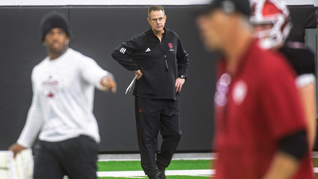 Indiana Head Coach Curt Cignetti during Indiana football spring practice on Thursday, April 16, 2026.