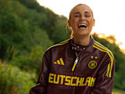 Jule Brand in her custom adidas x Antonia Bronze jacket.