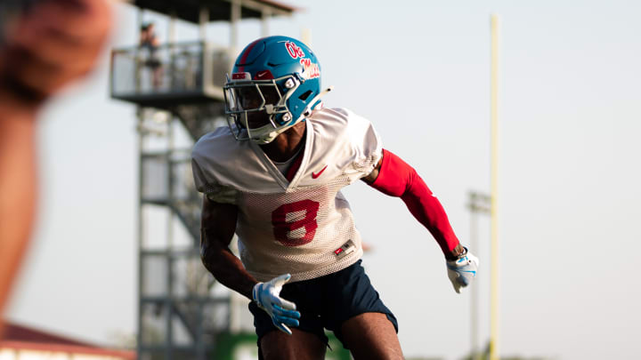 Ole Miss cornerback Brandon Turnage during fall camp.