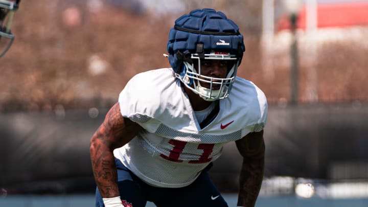 Ole Miss Rebels LB Chris "Pooh" Paul during fall camp.