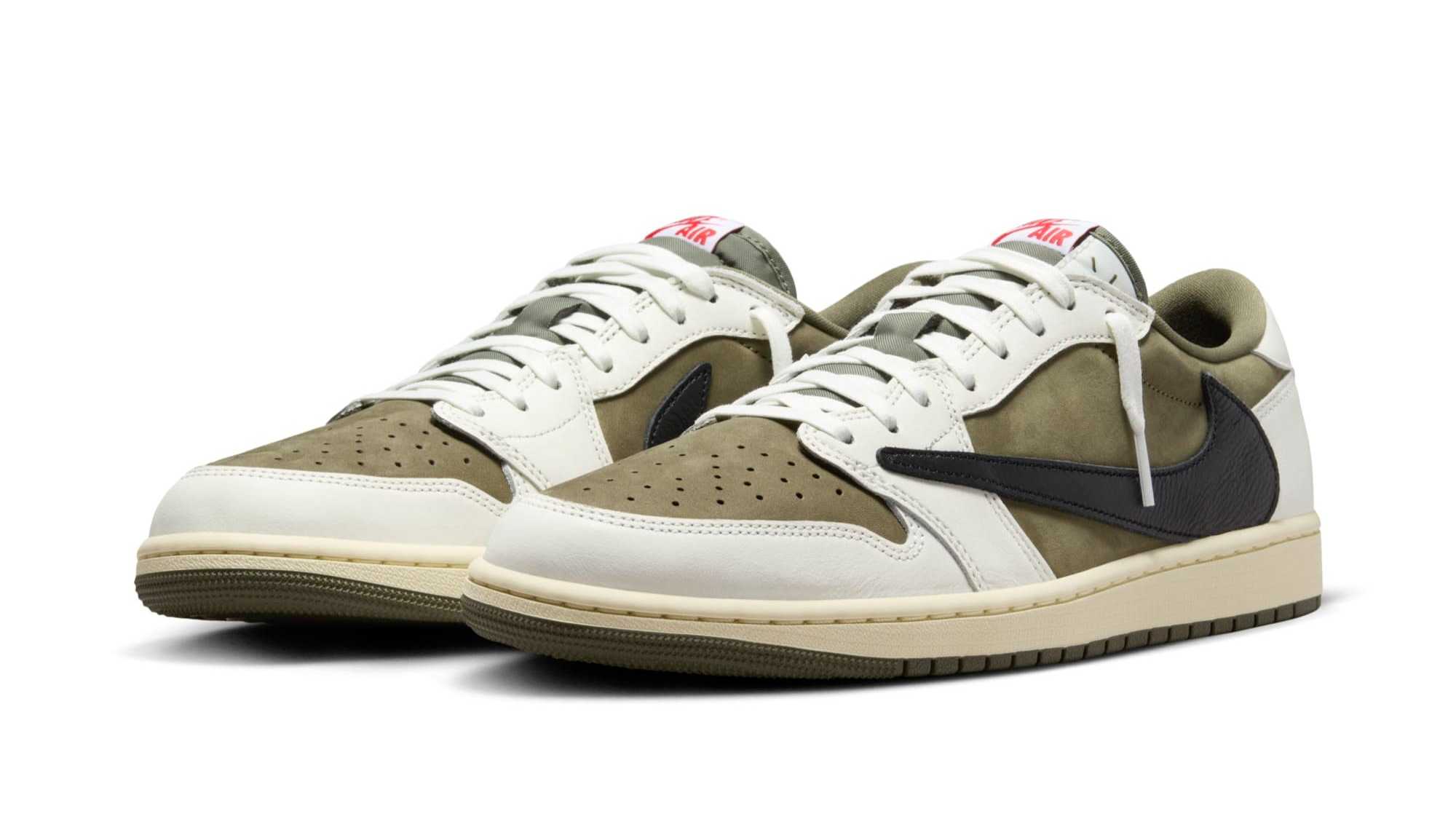 エア ジョーダン1LOW xTravis Scott Reverse Olive Air Jordan 1 Low x Travis Scott 'Reverse Olive' (DM7866-200