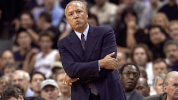 Toronto Raptors' head coach Lenny Wilkens during t