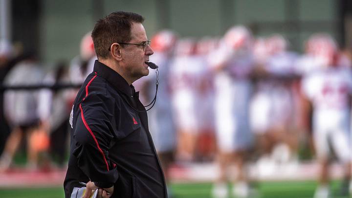 Indiana Head Coach Curt Cignetti during spring football practice at Memorial Stadium on Thursday, April 2, 2026.