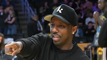 Celebrities At The Los Angeles Lakers Game
