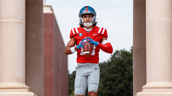 Ole Miss Rebels wide receiver Cayden Lee.