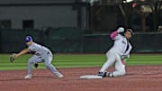 Daytona Tortugas' Alfredo Duno 16) slides into second during the game against the St. Lucie Mets at Jackie Robinson Ballpark in Daytona Beach, Wednesday, Sept.10, 2025.