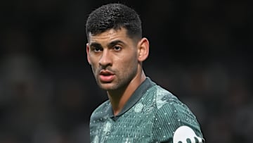 Cristian Romero during the game at Fulham 