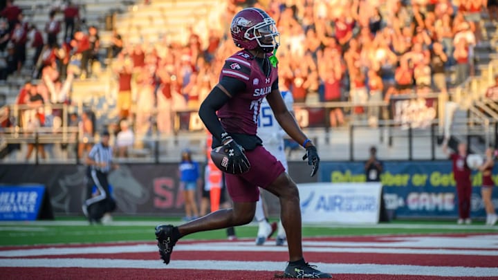 Southern Illinois wide receiver Jay Jones (13) Southern Illinois wide receiver Jay Jones (13)