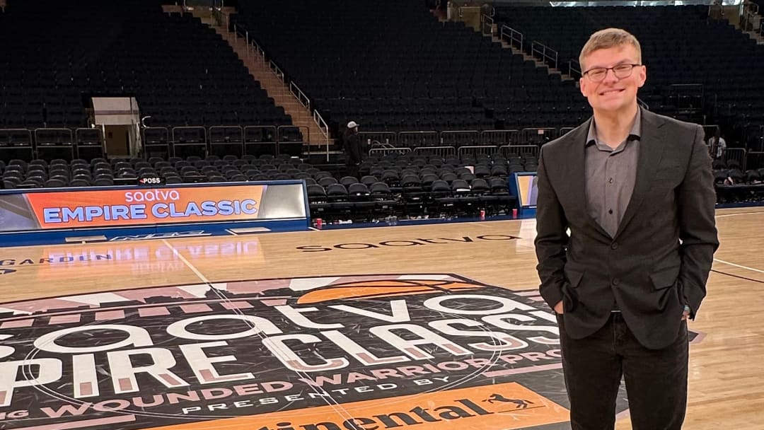 Orlando Magic on SI beat reporter Mason Williams at Madison Square Garden in New York. 