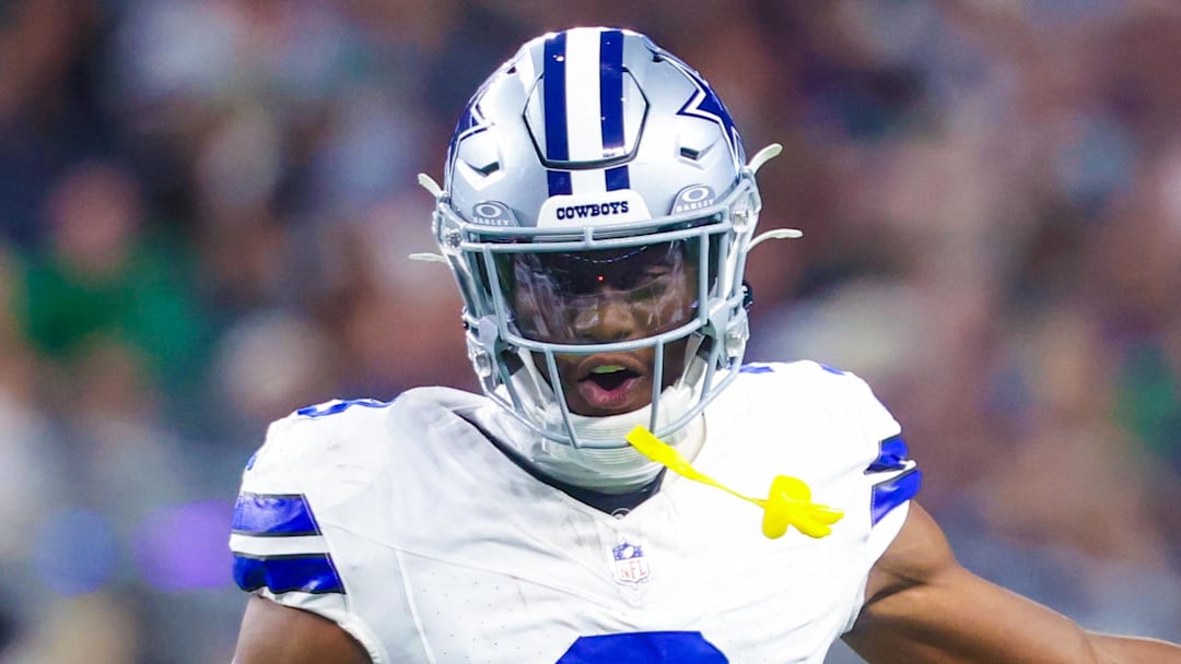 Nov 23, 2025; Arlington, Texas, USA; Dallas Cowboys wide receiver George Pickens (3) and Dallas Cowboys wide receiver CeeDee Lamb (88) react during the game against the Philadelphia Eagles at AT&T Stadium. Mandatory Credit: Kevin Jairaj-Imagn Images